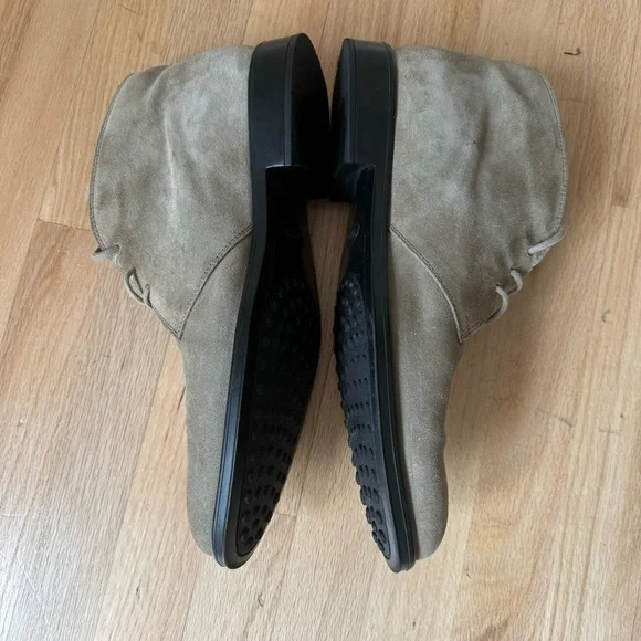 TOD’S Suede Peat Desert Ankle Boots Rubber Soles Lace Up Casual Luxury Heritage - Picture 5 of 16